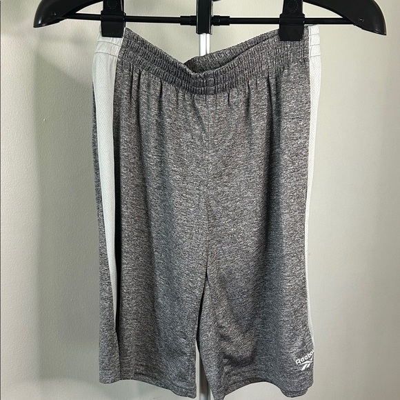 Reebok Other - Reebok Heather Gray Shorts with White Stripes